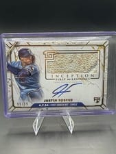 2024 Topps Inception MLB First Milestones Autographed Relic Justin Foscue #FMAR-JF card