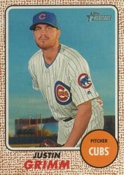 2017 Topps Heritage Base Set Justin Grimm #31 card
