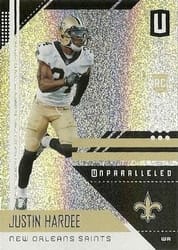 2018 Panini Unparalleled Base Set Justin Hardee #138 card