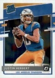 2020 Donruss Optic Base Set Justin Herbert #153 card