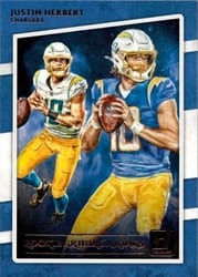 2020 Donruss Rookie Gridiron Kings Justin Herbert #RGK-JH card