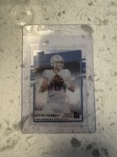 2020 Panini Chronicles Clearly Donruss Rated Rookies Justin Herbert #RR-JH card