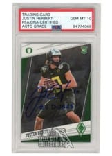2020 Panini Chronicles Draft Picks Phoenix Justin Herbert #5 card