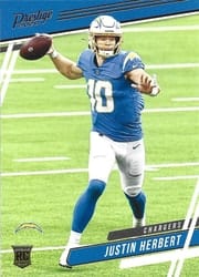 2020 Panini Chronicles Prestige Rookies Update Justin Herbert #303 card