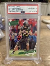 2020 Panini Chronicles Prestige Rookies Update Signatures Justin Herbert #303 card