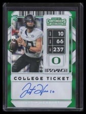 2020 Panini Contenders Justin Herbert Autograph #104 card