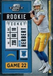 2020 Panini Contenders Optic Base Set Justin Herbert #85 card
