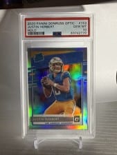 2020 Panini Donruss Optic Justin Herbert Holo #153 card