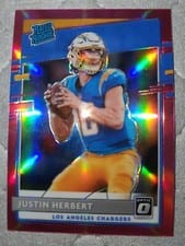 2020 Panini Donruss Optic Justin Herbert Pink #153 card