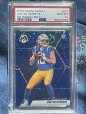 Justin Herbert 2020 Panini Mosaic #204 Blue Mosaic card