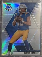 2020 Panini Mosaic Justin Herbert Silver Prizm #204 card