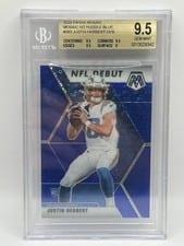 2020 Panini Mosaic Justin Herbert Blue Mosaic #263 card
