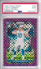 2020 Panini Prizm Justin Herbert #325 card