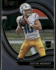 2020 Panini Select Justin Herbert #344 card