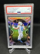 2020 Panini Select Justin Herbert Silver Prizm #44 card