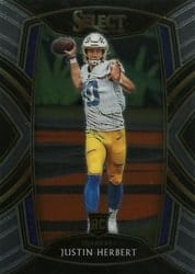 2020 Panini Select Base Set Justin Herbert #244 card