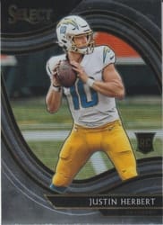 2020 Panini Select Base Set Justin Herbert #344 card