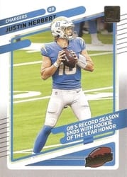 2021 Donruss Highlights Justin Herbert #HI-22 card