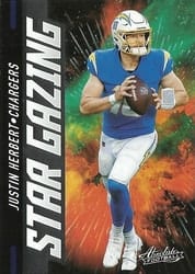 2021 Panini Absolute Star Gazing Justin Herbert #6 card