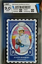 2021 Panini Certified Certified Air Justin Herbert #CA-5 card
