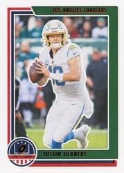 2021 Panini Chronicles Stars & Stripes Justin Herbert #STS-JHE card