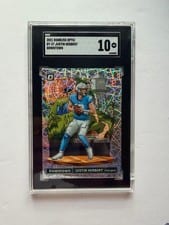 Justin Herbert 2021 Panini Donruss Optic Downtown #DT-27 card