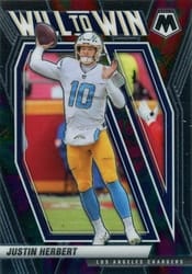 2021 Panini Mosaic Will to Win Justin Herbert #4 card