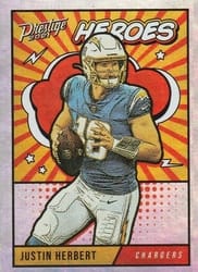 2021 Panini Prestige Heroes Justin Herbert #HE-4 card