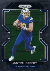 2021 Panini Prizm Base Set Justin Herbert #169 card