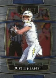 2021 Panini Select Base Set Justin Herbert #19 card