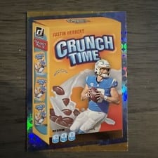 2022 Donruss Crunch Time Justin Herbert #CT-5 card
