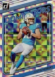 2022 Donruss Dominators Justin Herbert #D14 card