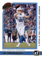 2022 Donruss Highlights Justin Herbert #H-JH card