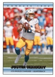 2022 Donruss Retro 1992 Justin Herbert #3 card