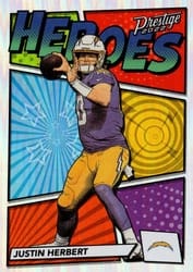 2022 Panini Prestige Heroes Justin Herbert #H-3 card