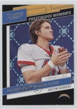 2022 Panini Prestige Prestigious Moments Justin Herbert #PM-12 card