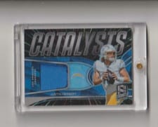 2022 Panini Spectra Catalysts Justin Herbert #CAT-JHE card