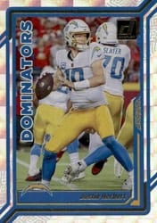 2023 Donruss Dominators Justin Herbert #D-9 card