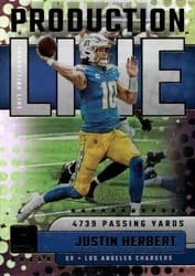 2023 Donruss Production Line Justin Herbert #PDL-2 card