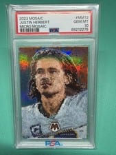 2023 Panini Mosaic Micro Mosaic Justin Herbert #MM-12 card