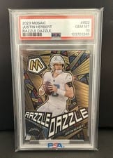 2023 Panini Mosaic Razzle Dazzle Justin Herbert #RD-2 card