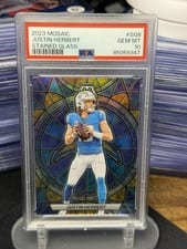 2023 Panini Mosaic Stained Glass Justin Herbert #SG-8 card