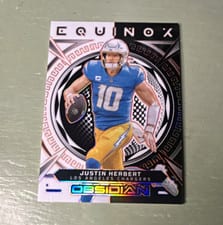 2023 Panini Obsidian Equinox Justin Herbert #15 card