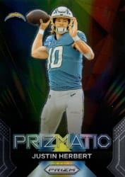 2023 Panini Prizm Prizmatic Justin Herbert #11 card