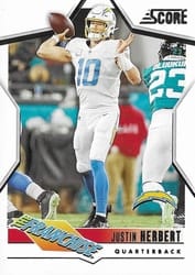 2023 Score The Franchise Justin Herbert #19 card