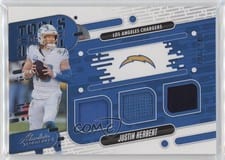 2024 Panini Absolute Tools of the Trade Triple Justin Herbert #TOTT-JHT card