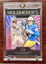2024 Panini Illusions HoloHeroes Justin Herbert #28 card