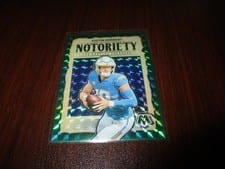 2024 Panini Mosaic Notoriety Justin Herbert #14 card