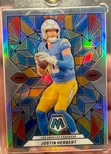 2024 Panini Mosaic Stained Glass Justin Herbert #SG-3 card