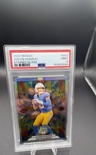 2024 Panini Mosaic Stained Glass Justin Herbert #SG-3 card